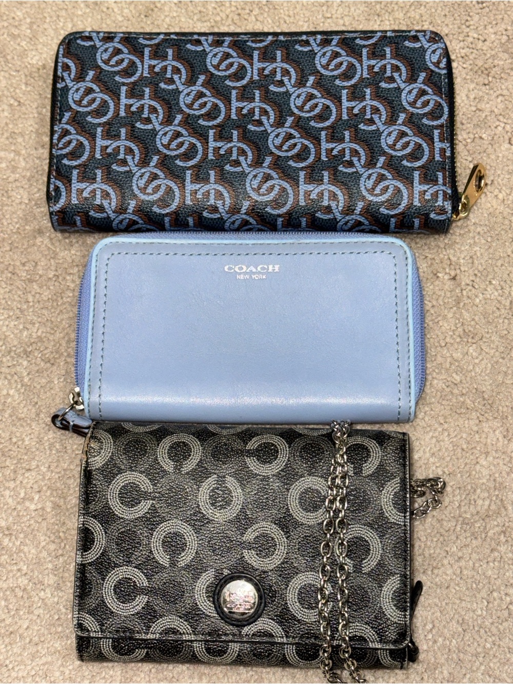 Coach PICK 1- Signature Print in black/blue, Sky Blue OR Signature Crossbody